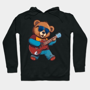 Bear Play Guitar Hoodie